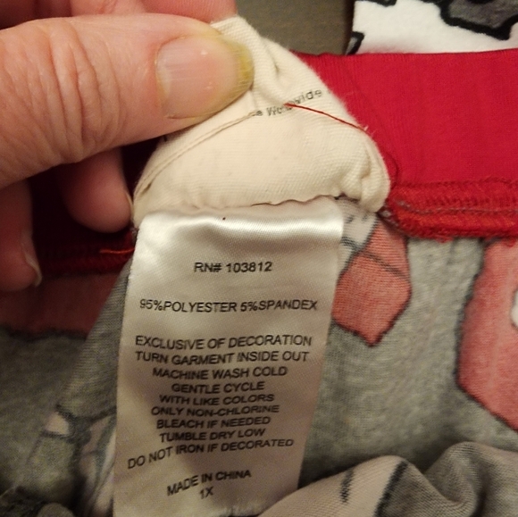 Peanuts Snoopy Christmas pajama set sz 1X Munki Munki Soft - Picture 6 of 9